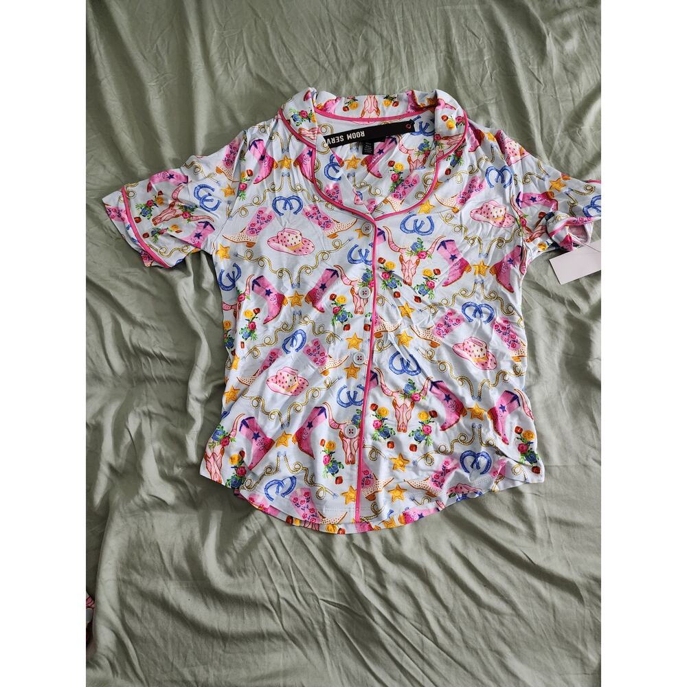 NWT Room Service Aspen Knit Pj Set In Western Charm - Western Charm size XS